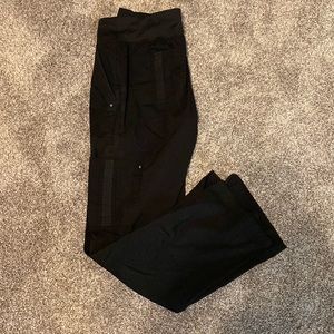 Black Tori Scrub pants - purple label yoga by Healing Hands